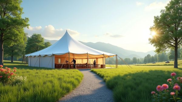 Location de chapiteaux : organisez vos événements en extérieur facilement
